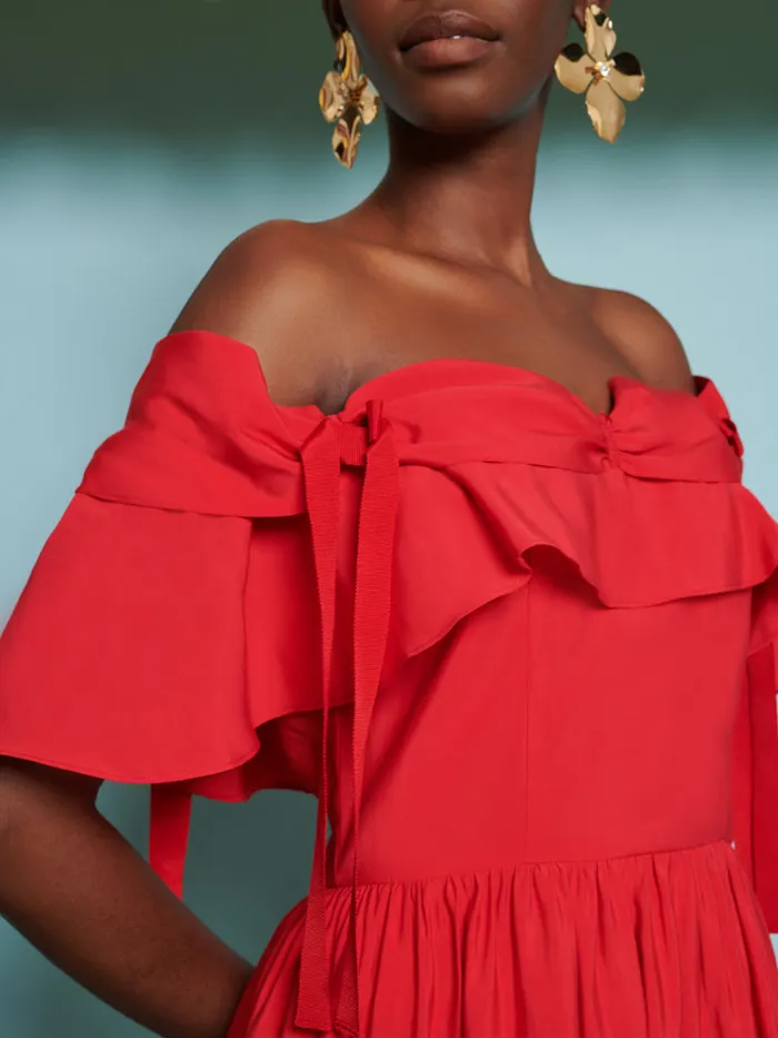 Women DREAM Watermelon Bow Mini Dress Ruby Red Sister Jane Dresses
