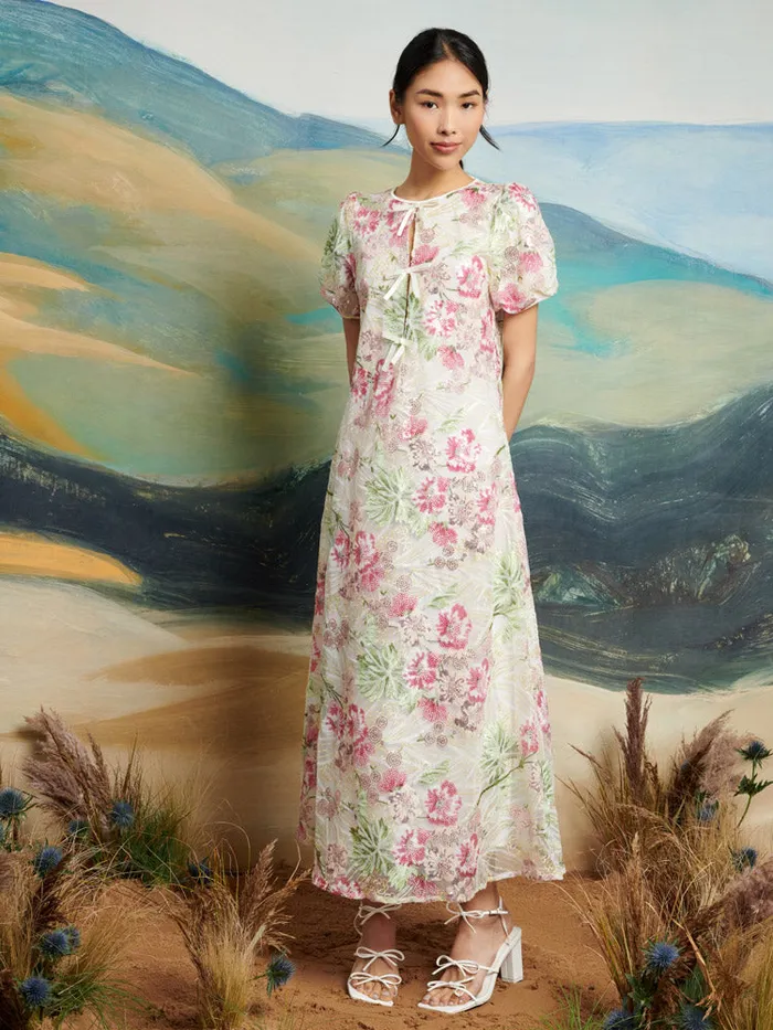 Women DREAM Wild Sequin Midi Dress White Green Fushia Sister Jane Dresses