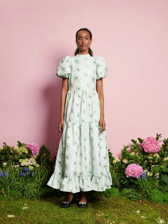 Women DREAM Willow Floral Midi Dress Sage Green Sister Jane Dresses
