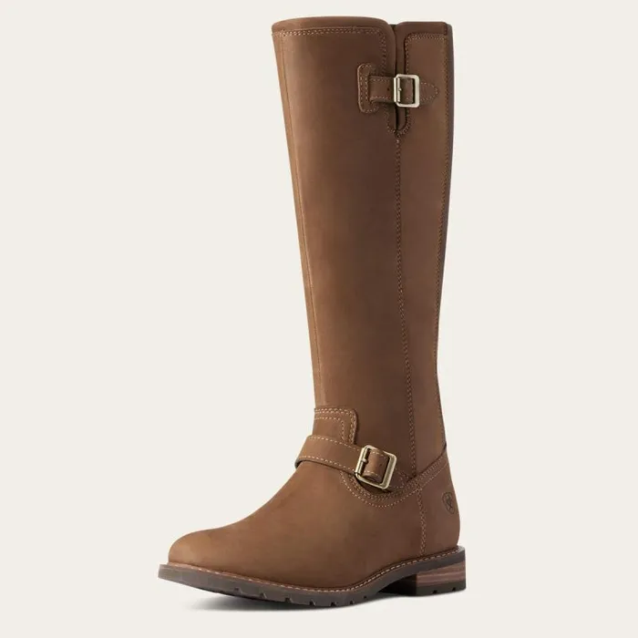 Women Dress and Fashion Boots Ariat Sadie Waterproof Boot Dark Earth