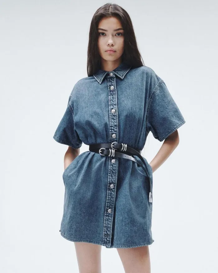 Women Dresses 038 Skirts Rag 038 Bone Carter Denim Dress Elle