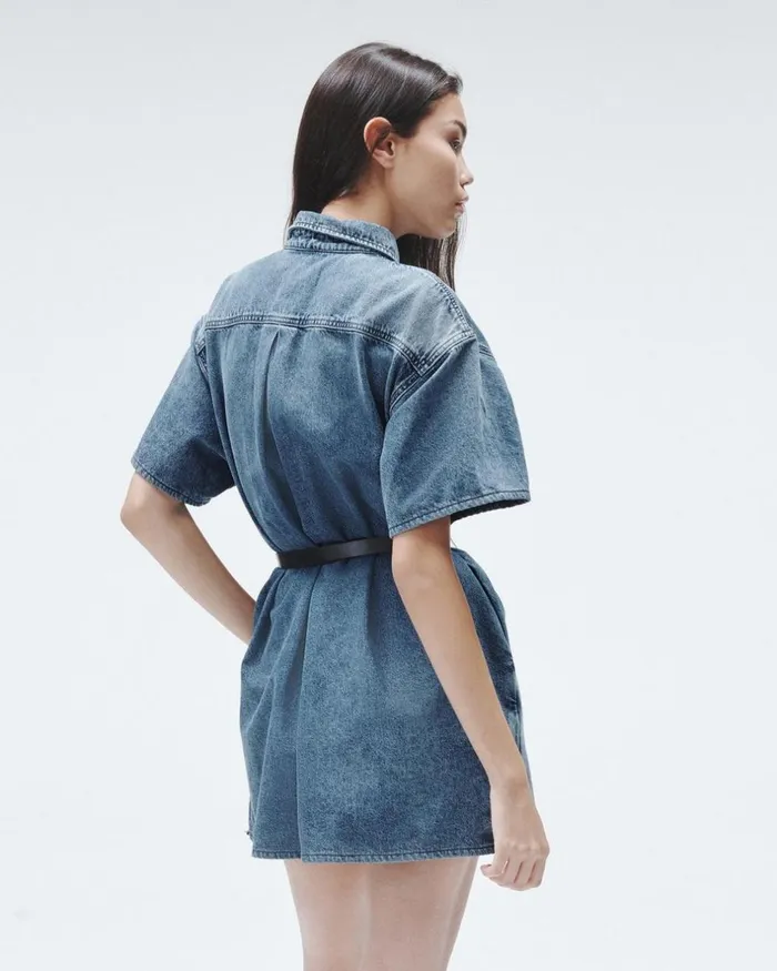Women Dresses 038 Skirts Rag 038 Bone Carter Denim Dress Elle