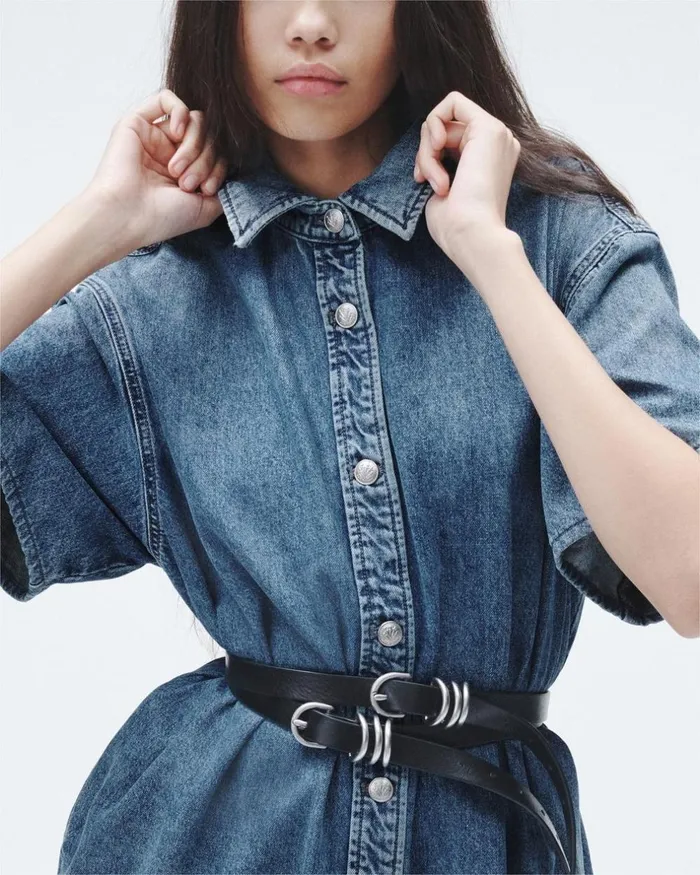 Women Dresses 038 Skirts Rag 038 Bone Carter Denim Dress Elle