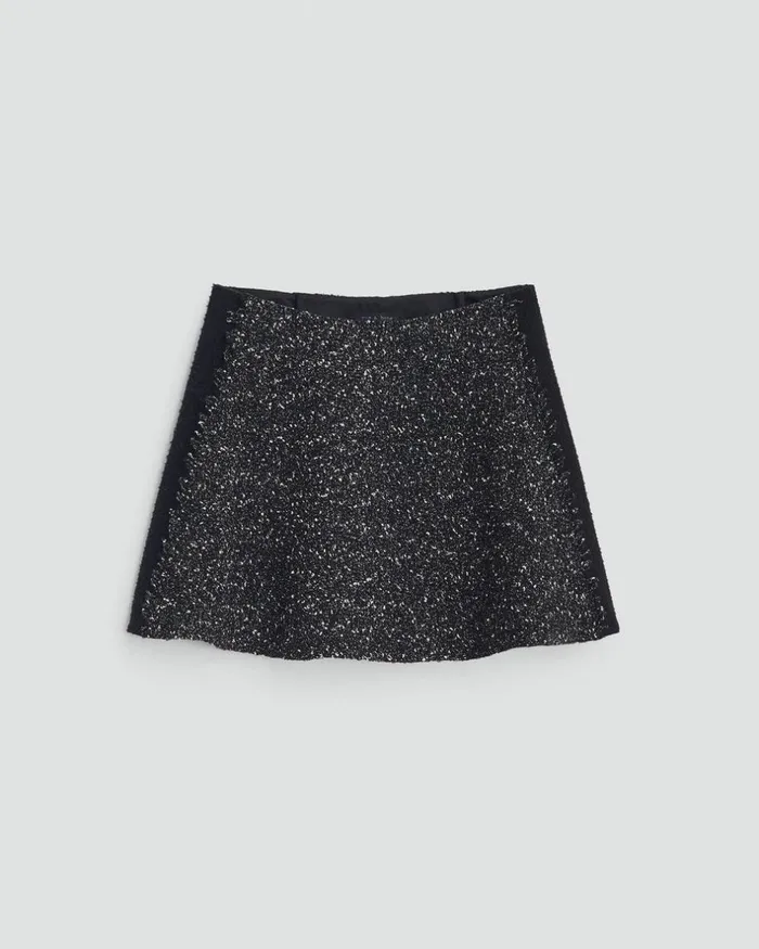 Women Dresses 038 Skirts Rag 038 Bone Elsie Tweed Skirt Black Multi