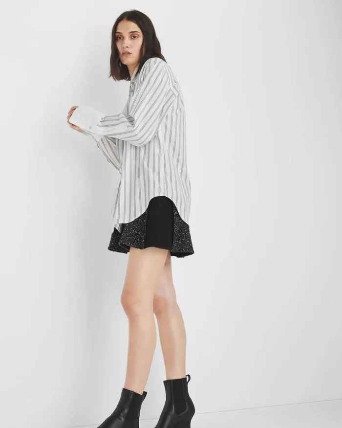 Women Dresses 038 Skirts Rag 038 Bone Elsie Tweed Skirt Black Multi