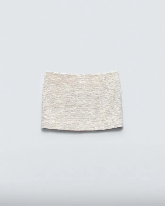Women Dresses 038 Skirts Rag 038 Bone Emerson Italian Tweed Skirt Ivory