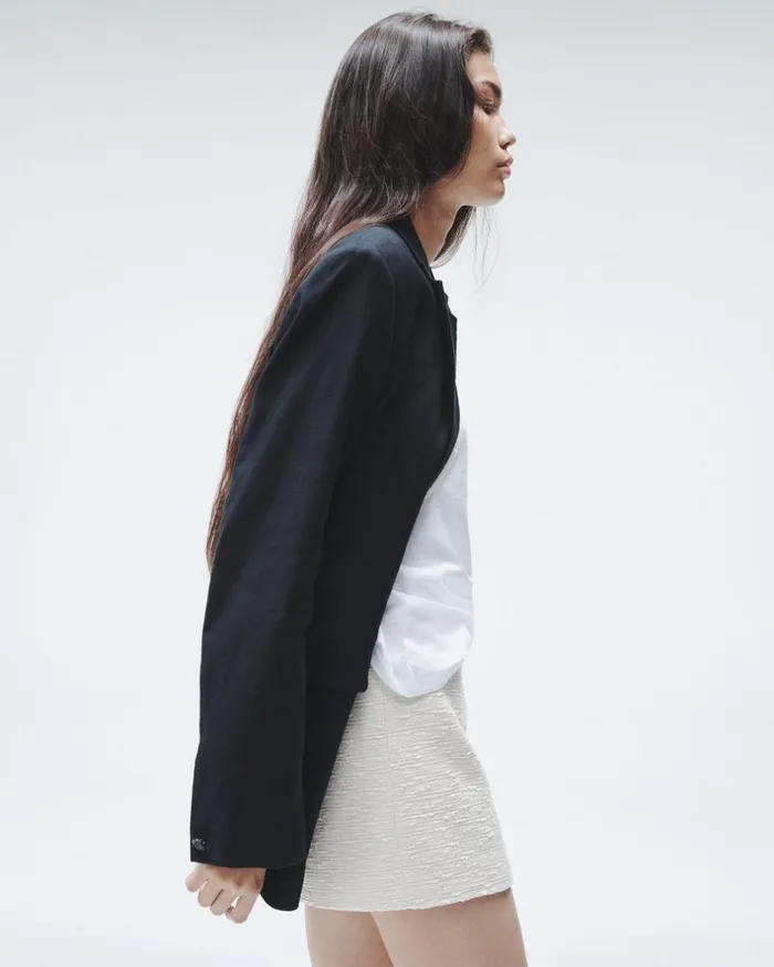 Women Dresses 038 Skirts Rag 038 Bone Emerson Italian Tweed Skirt Ivory