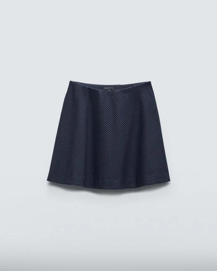 Women Dresses 038 Skirts Rag 038 Bone Irina Ponte Skirt Navy Stripe