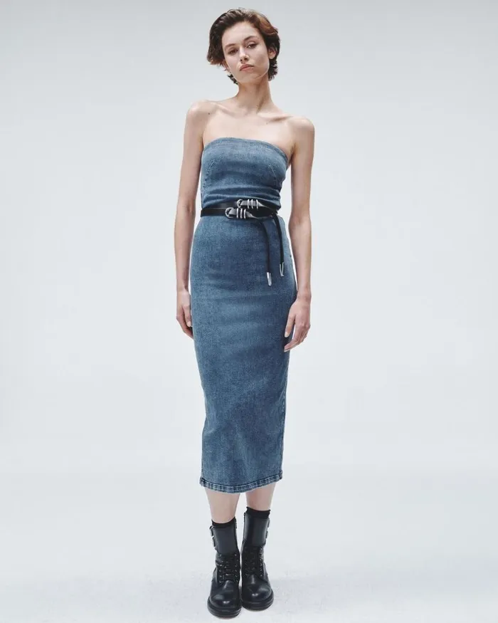 Women Dresses 038 Skirts Rag 038 Bone Jasmine Denim Dress Elle
