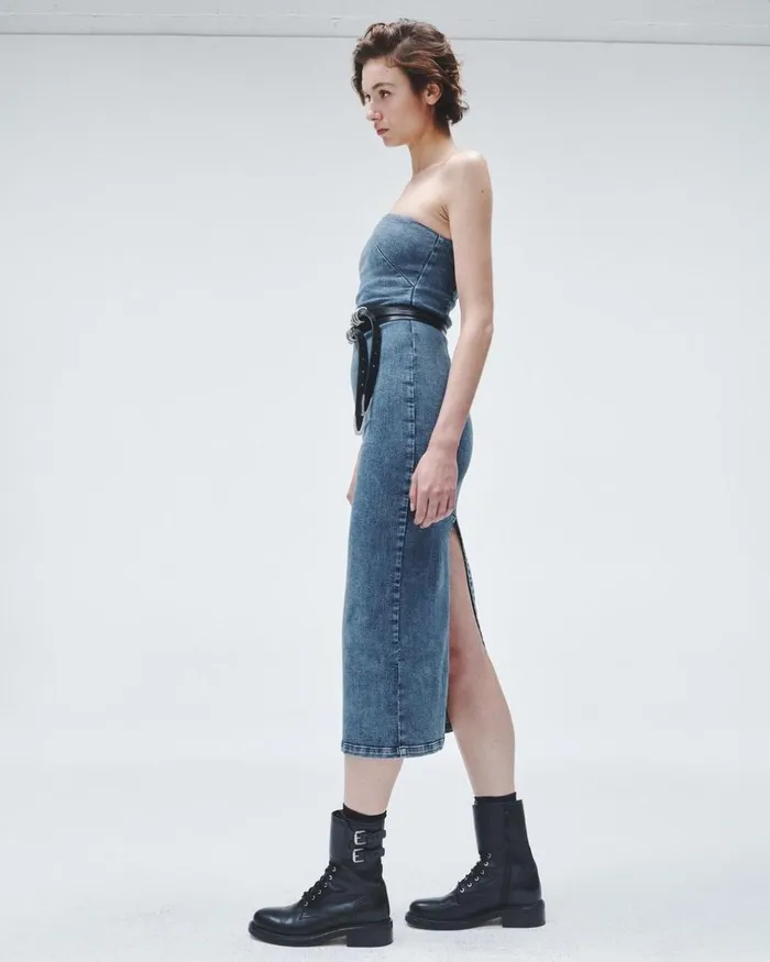 Women Dresses 038 Skirts Rag 038 Bone Jasmine Denim Dress Elle