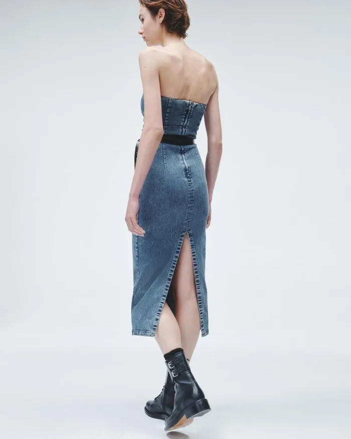 Women Dresses 038 Skirts Rag 038 Bone Jasmine Denim Dress Elle