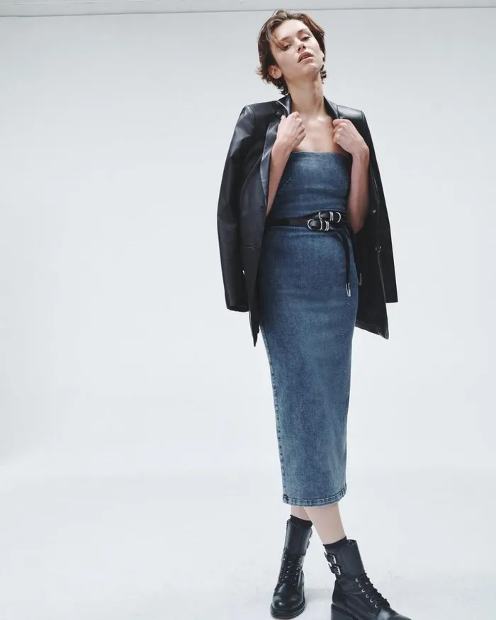 Women Dresses 038 Skirts Rag 038 Bone Jasmine Denim Dress Elle