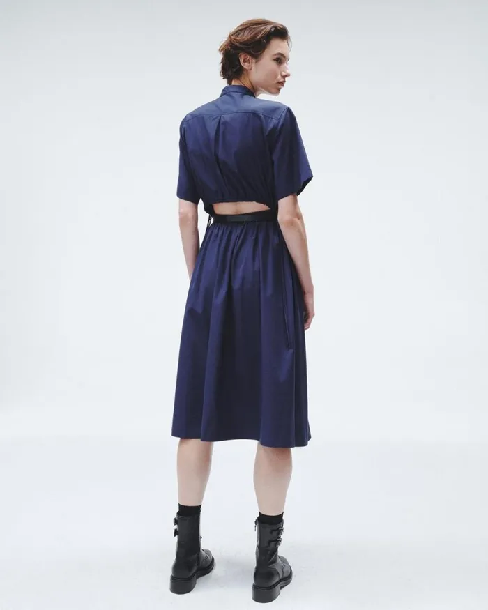 Women Dresses 038 Skirts Rag 038 Bone Ronan Cotton Dress Navy