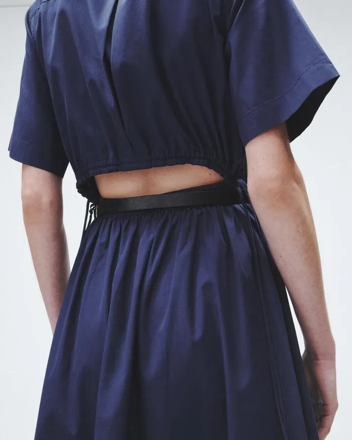 Women Dresses 038 Skirts Rag 038 Bone Ronan Cotton Dress Navy