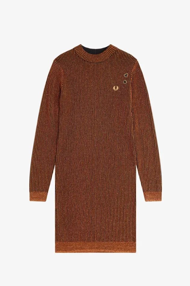 Women Dresses Fred Perry Mock Neck Dress Marmalade