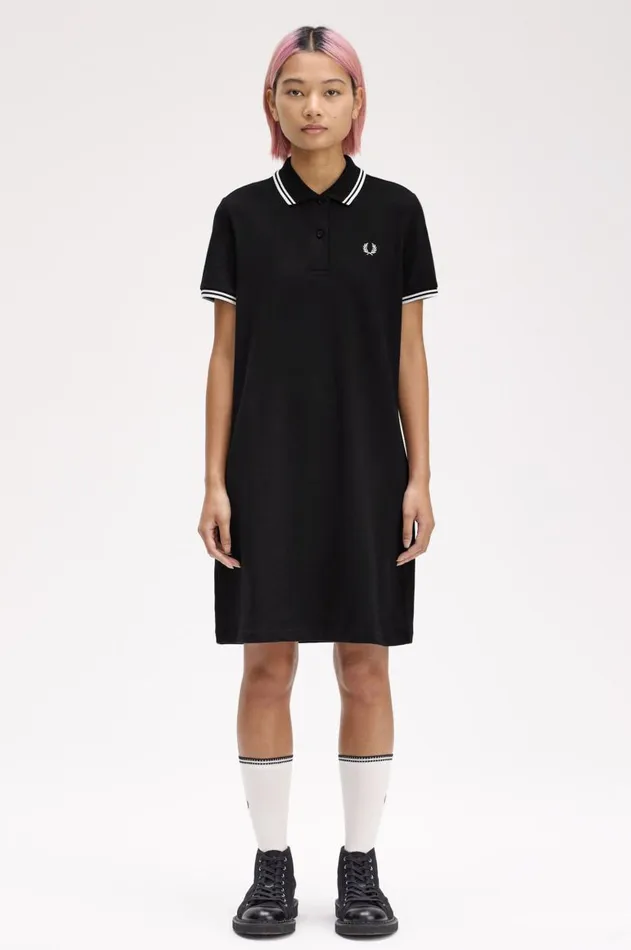 Women Dresses Fred Perry Twin Tipped Fred Perry Dress Black