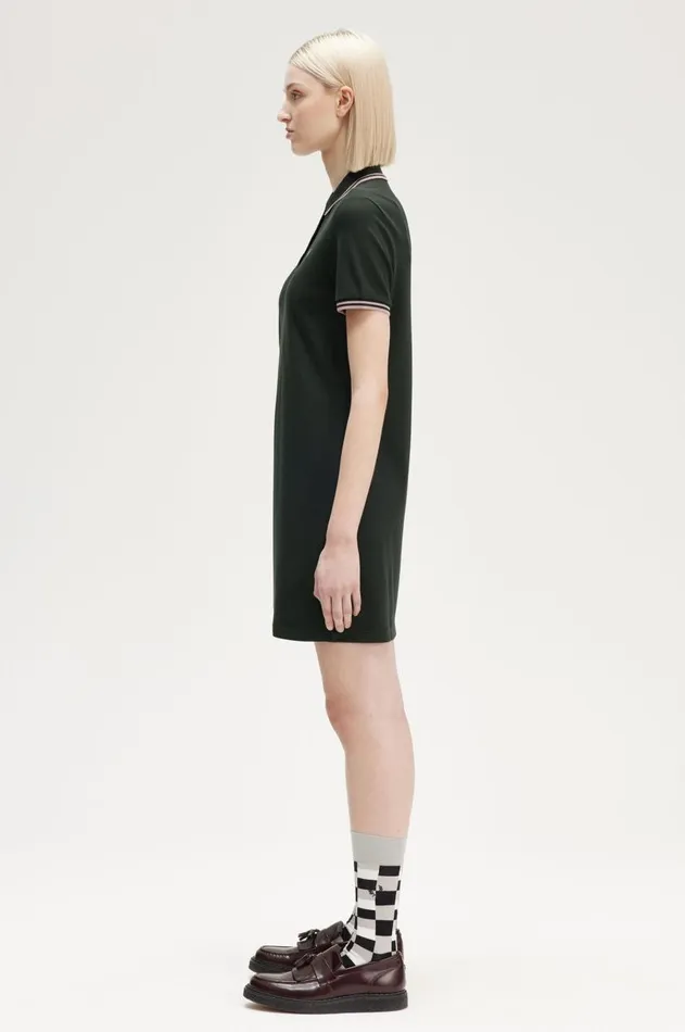 Women Dresses Fred Perry Twin Tipped Fred Perry Dress Night Greendark Pink