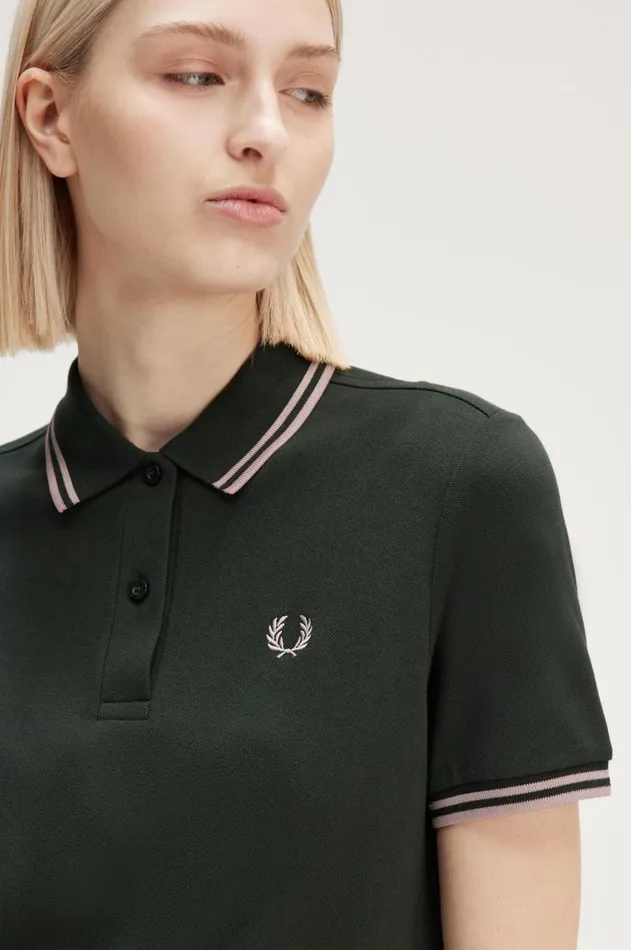 Women Dresses Fred Perry Twin Tipped Fred Perry Dress Night Greendark Pink