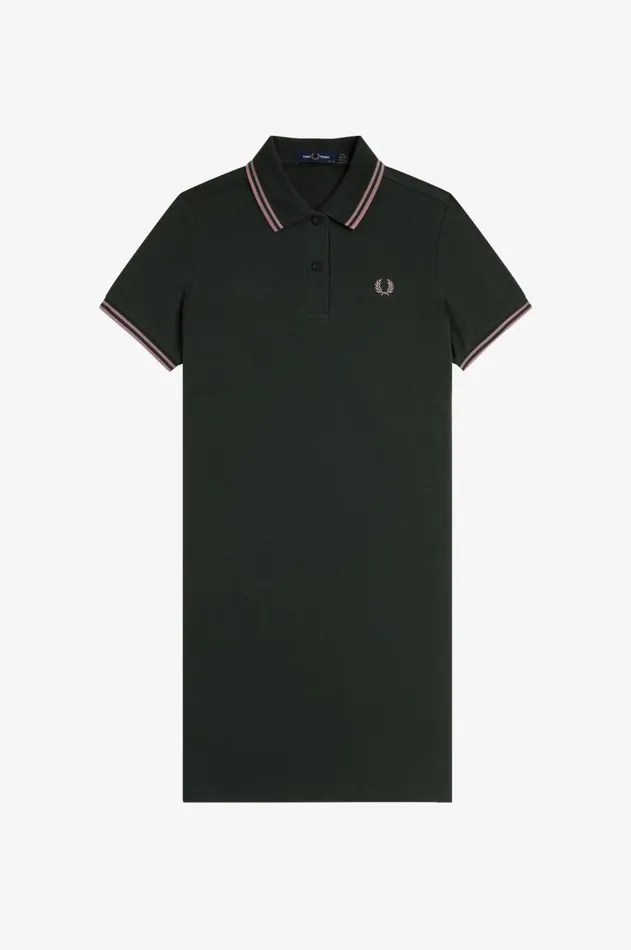 Women Dresses Fred Perry Twin Tipped Fred Perry Dress Night Greendark Pink