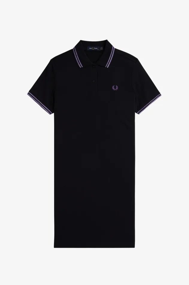 Women Dresses Fred Perry Twin Tipped Fred Perry Shirt Dress Blackmetallic Ultra Violetmetallic Ultra Violet