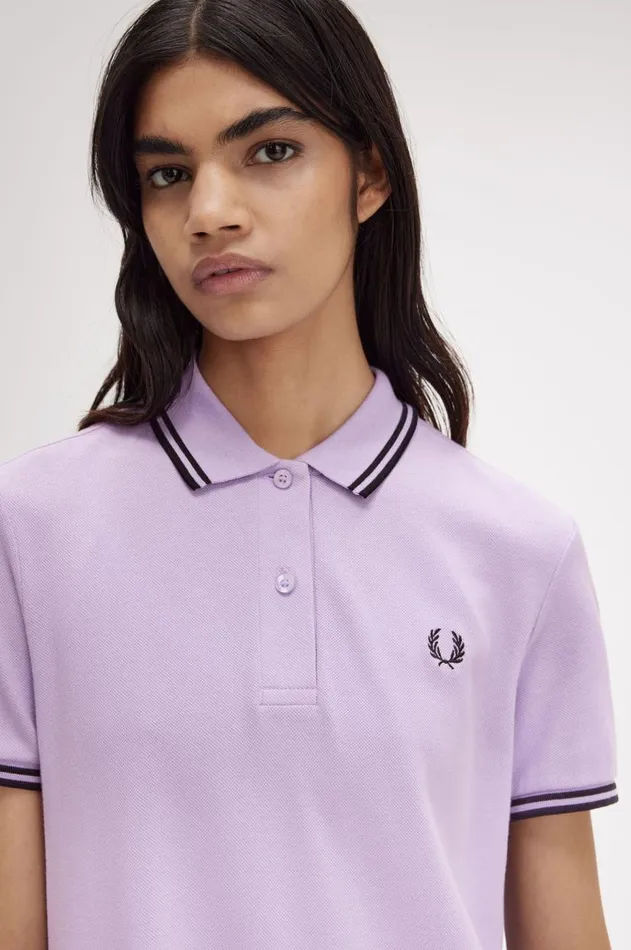 Women Dresses Fred Perry Twin Tipped Fred Perry Shirt Dress Ultra Violetnavy