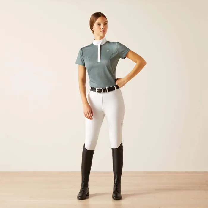 Women English Riding Ariat Aptos Show Shirt North Atlantic Bit Emboss Women English Riding Ariat Aptos Show Shirt North Atlantic Bit Emboss