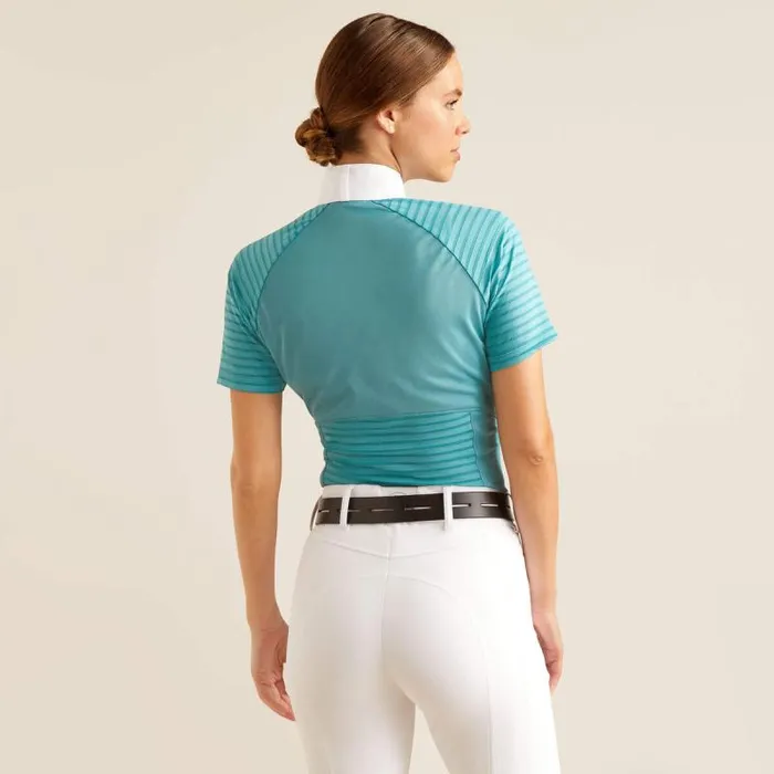 Women English Riding Ariat Aptos Vent Show Shirt Brittany Blue Women English Riding Ariat Aptos Vent Show Shirt Brittany Blue