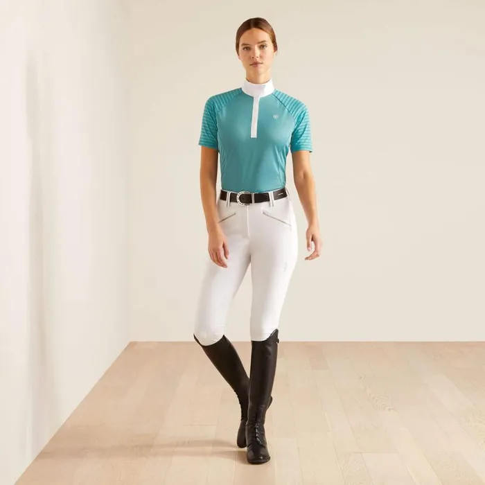 Women English Riding Ariat Aptos Vent Show Shirt Brittany Blue Women English Riding Ariat Aptos Vent Show Shirt Brittany Blue