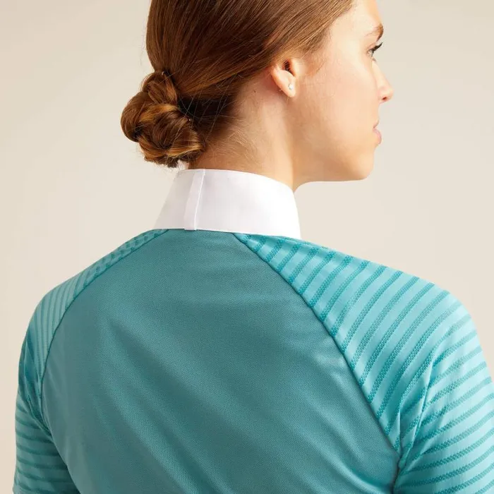 Women English Riding Ariat Aptos Vent Show Shirt Brittany Blue Women English Riding Ariat Aptos Vent Show Shirt Brittany Blue