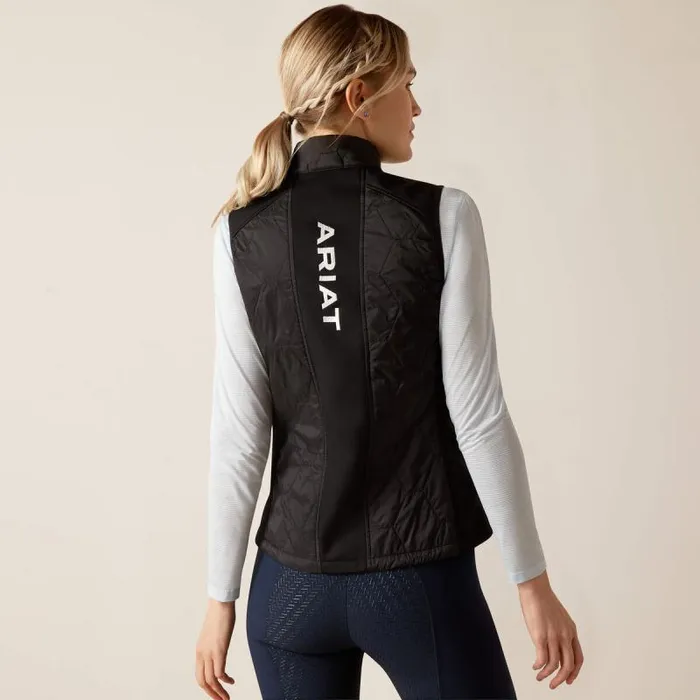 Women English Riding Ariat Fusion Insulated Vest Black Women English Riding Ariat Fusion Insulated Vest Black