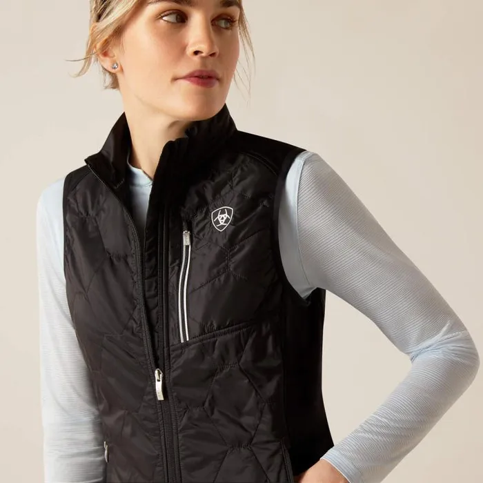 Women English Riding Ariat Fusion Insulated Vest Black Women English Riding Ariat Fusion Insulated Vest Black