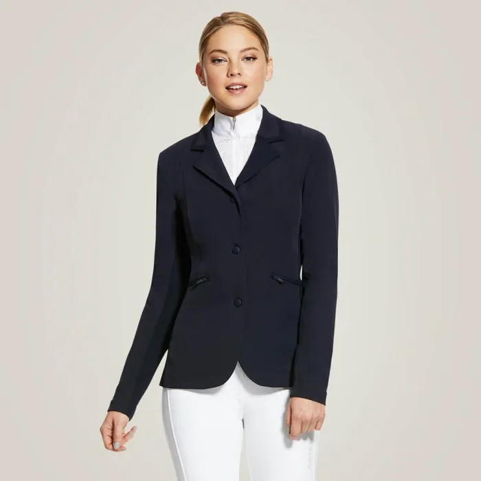 Women English Riding Ariat Galatea Show Coat Navy