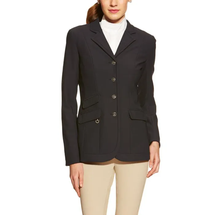 Women English Riding Ariat Platinum Show Coat Navy
