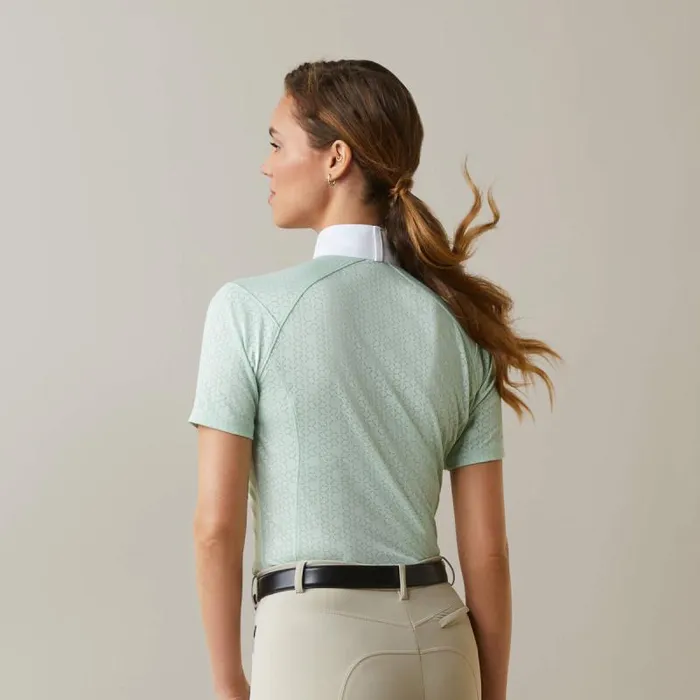 Women English Riding Ariat Showstopper 30 Show Shirt Aqua Foam Women English Riding Ariat Showstopper 30 Show Shirt Aqua Foam