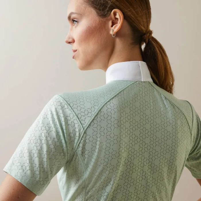 Women English Riding Ariat Showstopper 30 Show Shirt Aqua Foam Women English Riding Ariat Showstopper 30 Show Shirt Aqua Foam