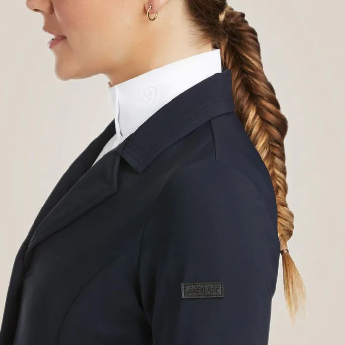 Women English Riding Ariat Speranza Show Coat Navy