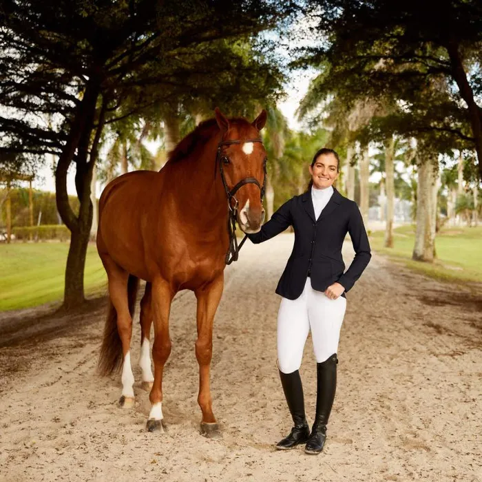 Women English Riding Ariat Speranza Show Coat Navy