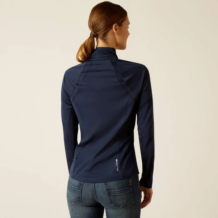 Women English Riding Ariat Sunstopper 30 14 Zip Baselayer Navy Women English Riding Ariat Sunstopper 30 14 Zip Baselayer Navy