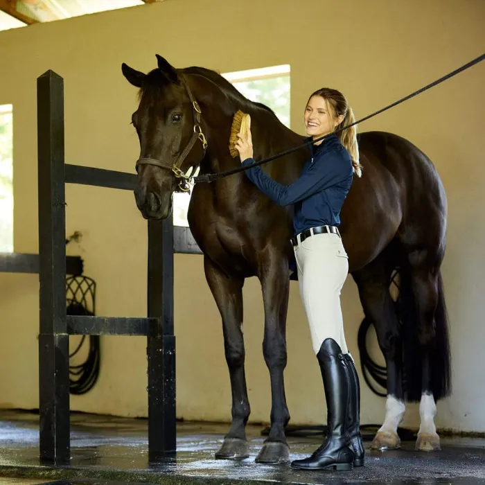 Women English Riding Ariat Sunstopper 30 14 Zip Baselayer Navy Women English Riding Ariat Sunstopper 30 14 Zip Baselayer Navy