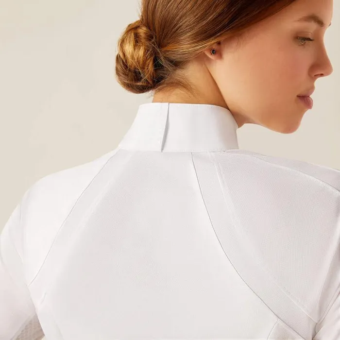 Women English Riding Ariat Sunstopper 30 Pro Show Shirt Whitekamron Women English Riding Ariat Sunstopper 30 Pro Show Shirt Whitekamron