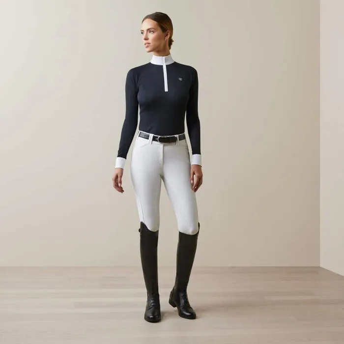 Women English Riding Ariat Sunstopper Pro 20 Show Shirt Show Navyashton Women English Riding Ariat Sunstopper Pro 20 Show Shirt Show Navyashton