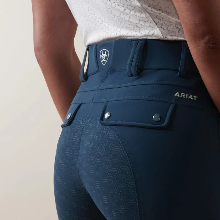 Women English Riding Ariat Tri Factor Grip Full Seat Breech Deep Petroleum Women English Riding Ariat Tri Factor Grip Full Seat Breech Deep Petroleum