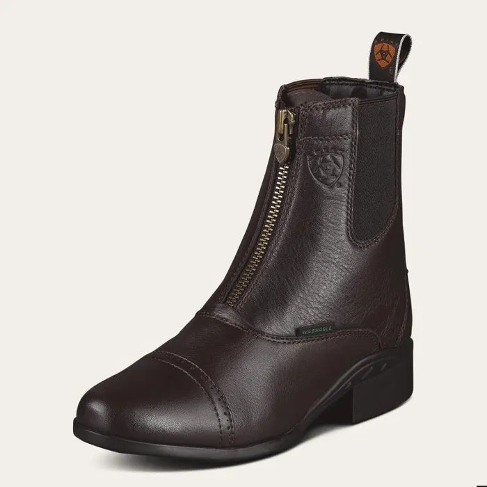 Women English Riding Boots Ariat Heritage Breeze Zip Paddock Boot Chocolate