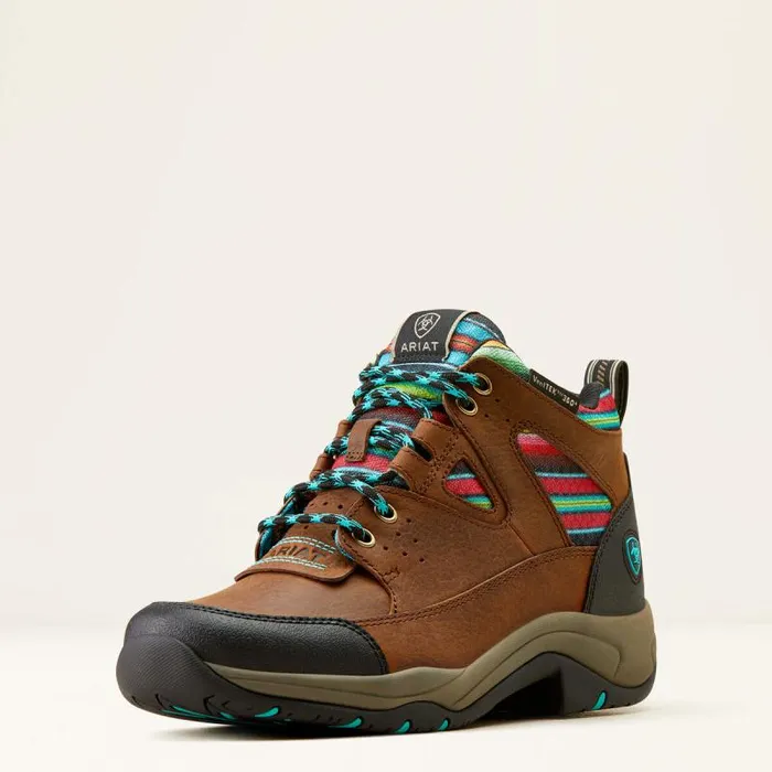Women English Riding Boots Ariat Terrain VentTEK 360 Boot Arizona Brownturquoise Serape