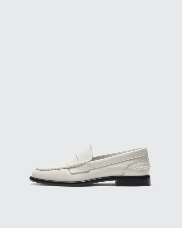 Women Flats Rag 038 Bone Carter Loafer 8211 Leather Antique White