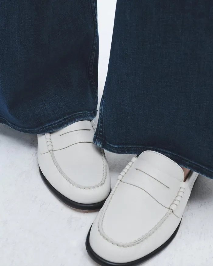 Women Flats Rag 038 Bone Carter Loafer 8211 Leather Antique White