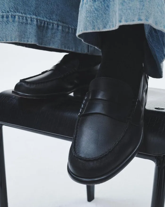 Women Flats Rag 038 Bone Carter Loafer 8211 Leather Black