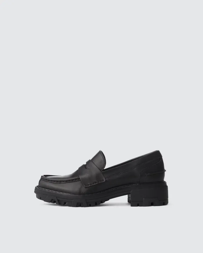 Women Flats Rag 038 Bone Shiloh Loafer 8211 Leather Black