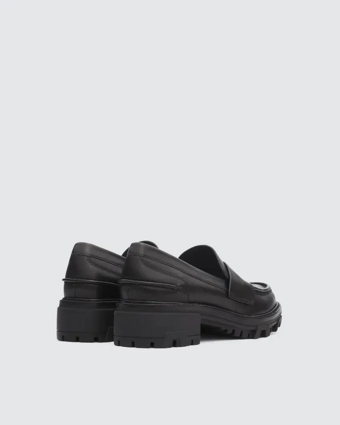 Women Flats Rag 038 Bone Shiloh Loafer 8211 Leather Black