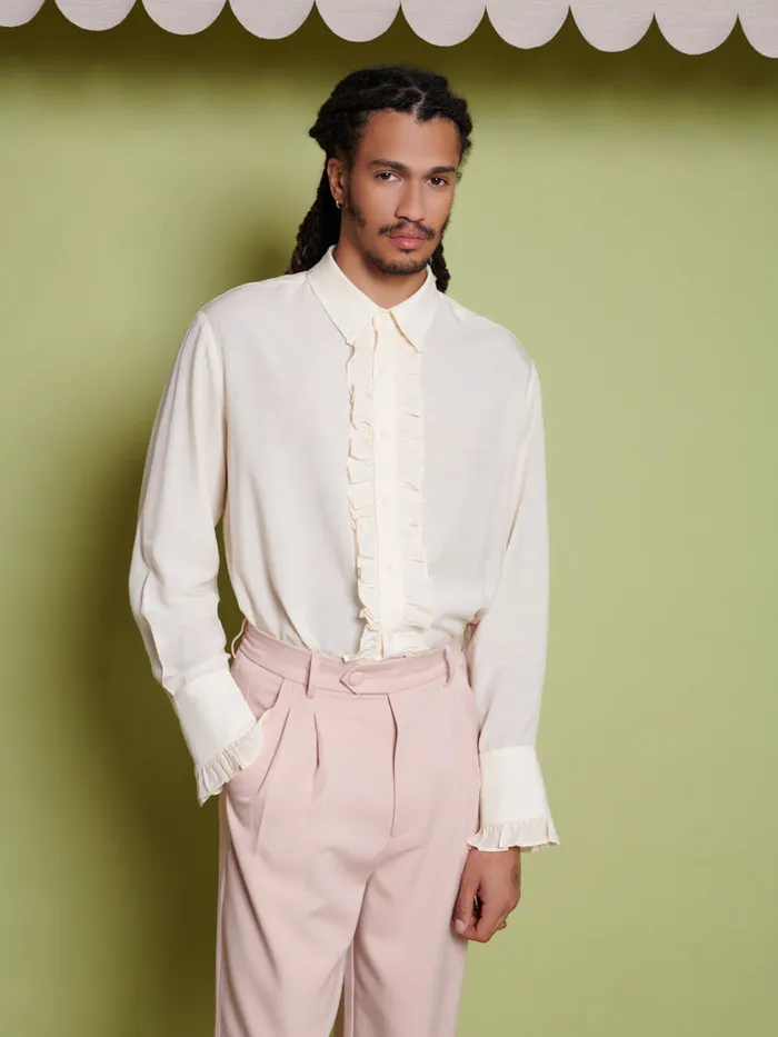 Women Freddie Ruffle Shirt Pearl Ivory Sister Jane Tops